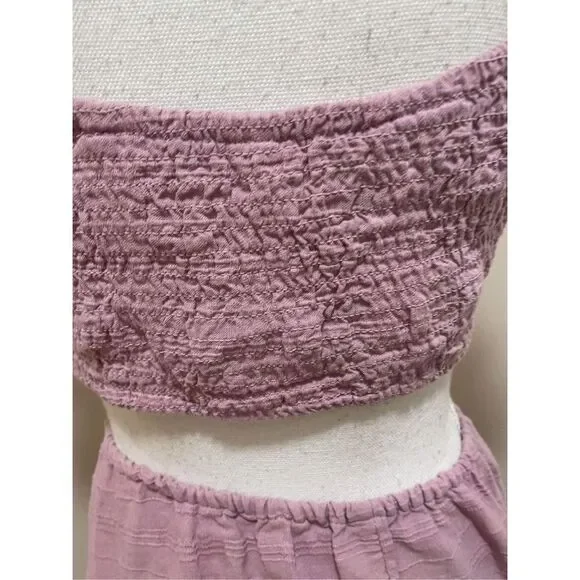 Free People Endless Summer Extra Dose Midi - Lilac Rose Cream Size S - Picture 5 of 8